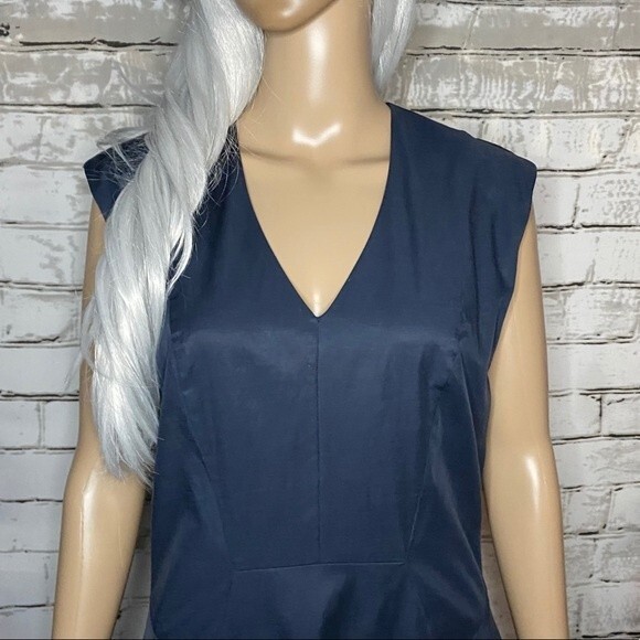 Rebecca Taylor Blue Fit & Flare Dress Sleeveless Dress 95521D467 Size 8 - Picture 2 of 7